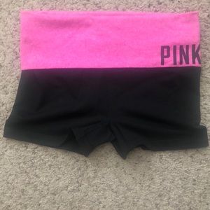 Victoria’s Secret Pink Yoga fold over shorts